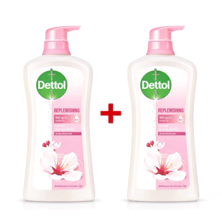 [แพ็ค1แถม1] Dettol เดทตอล กลิ่นหอม ติดทนนาน อ่อนโยน ลดการสะสมของแบคทีเรีย ขวดปั๊ม 450-500มล.