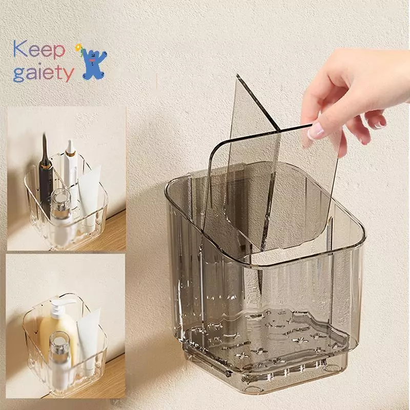 [Kpt-t] ที่ใส่แปรงสีฟันแบบกาว Wall Bathroom Storage Ra Shower ยาสีฟันที่เก็บ Ra สําหรับห้องอาบน้ําห้องนอนหน้าแรก [ใหม่]