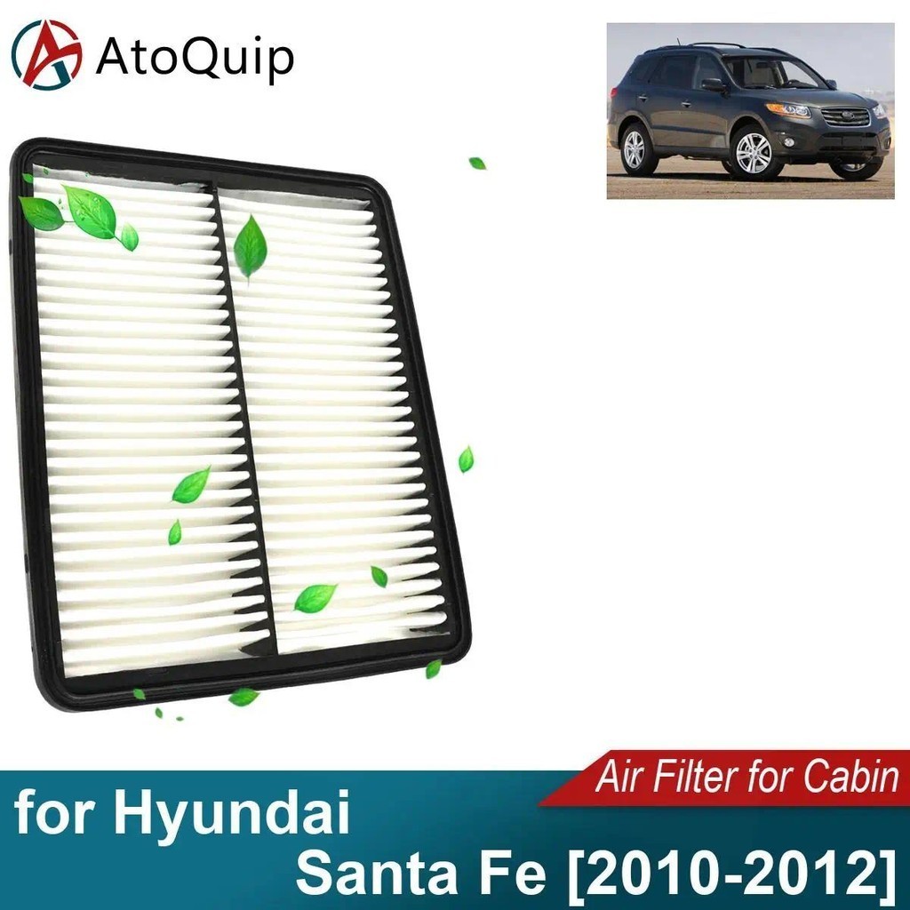 CA1081 รถกรองอากาศชุดสําหรับ Hyundai Santa Fe 2010-2012 28113-2P100 28113-3S100auto ชิ้นส่วนตกแต่งรถ