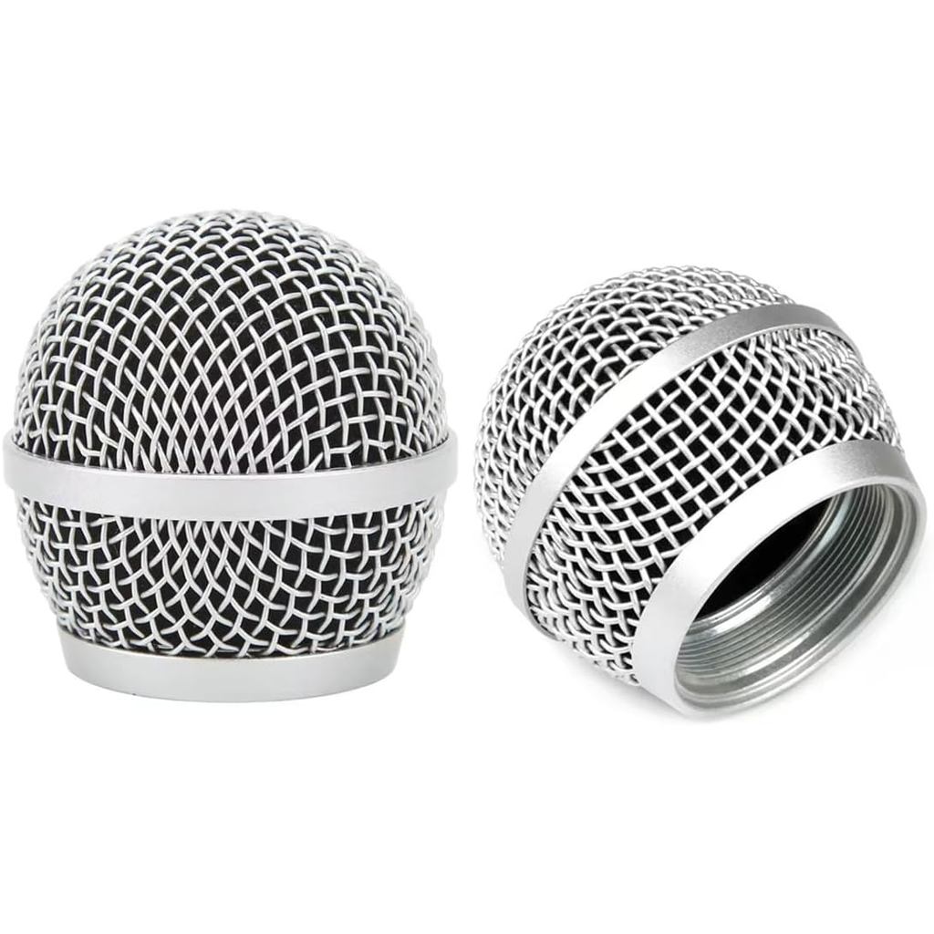 เปลี่ยนหัวบอลตาข่ายไมโครโฟน Grille สําหรับ Shure PG48 PG58 PGA48 PGA58 PGX2 BLX288 PG288 PG288 PGX24