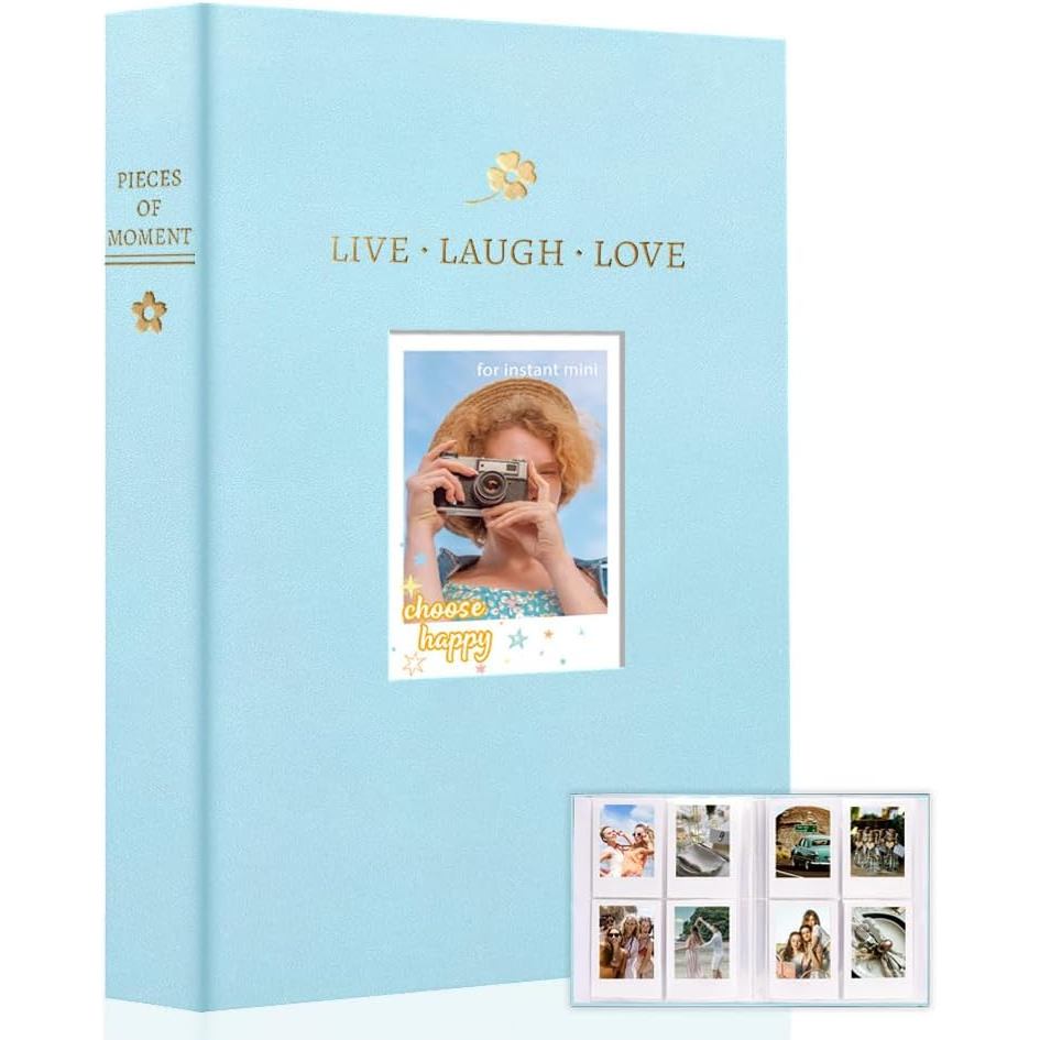 Holoary Mini Polaroid Photo Album 128 กระเป๋า, Instax Photo Album เหมาะสําหรับFujifilm Instax Mini 7