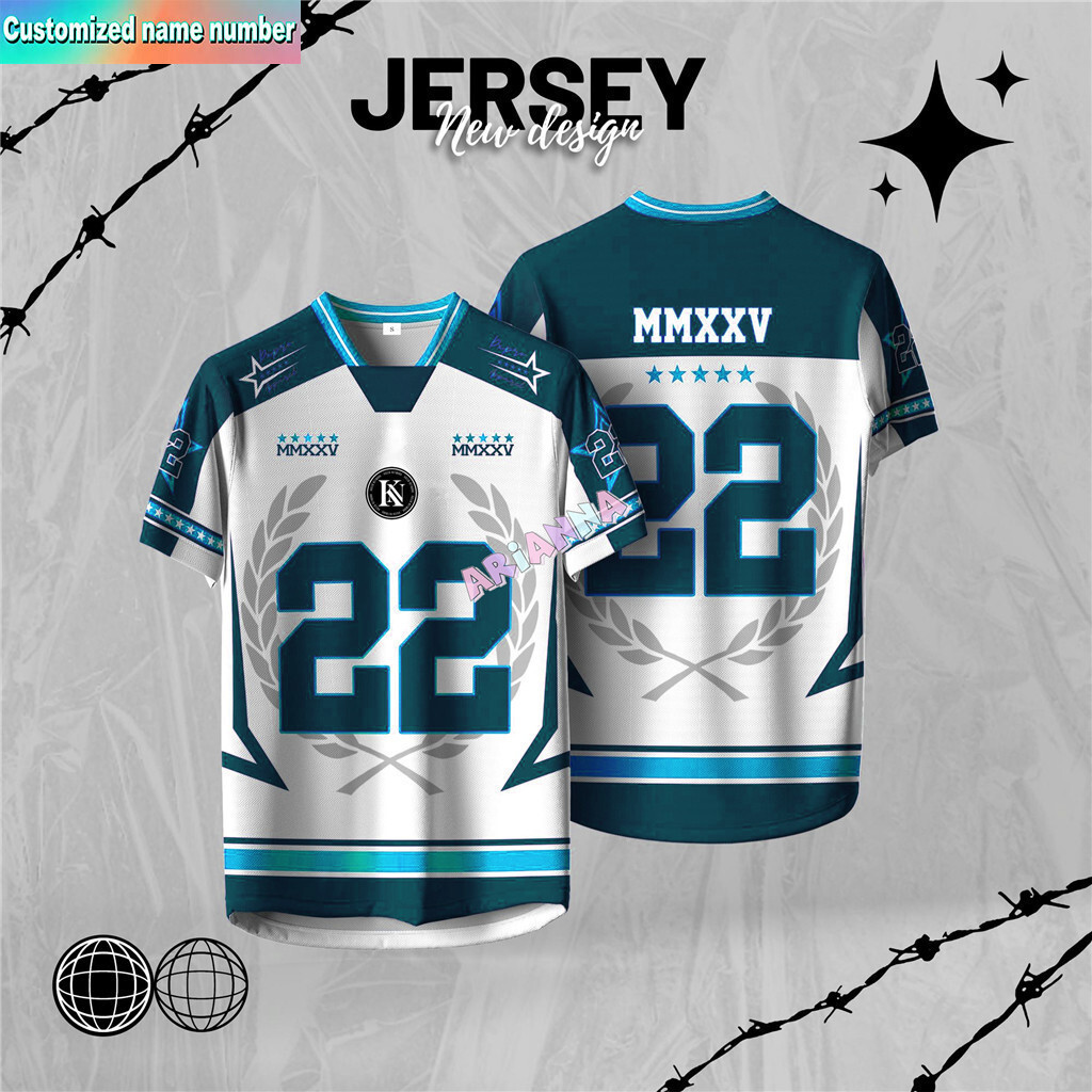 เสื้อฟุตบอล NFL ปี 2026 แขนสั้น คอเรโทร พร้อมลายพิมพ์เต็มตัว สำหรับผู้ชายและคนทั่วไป