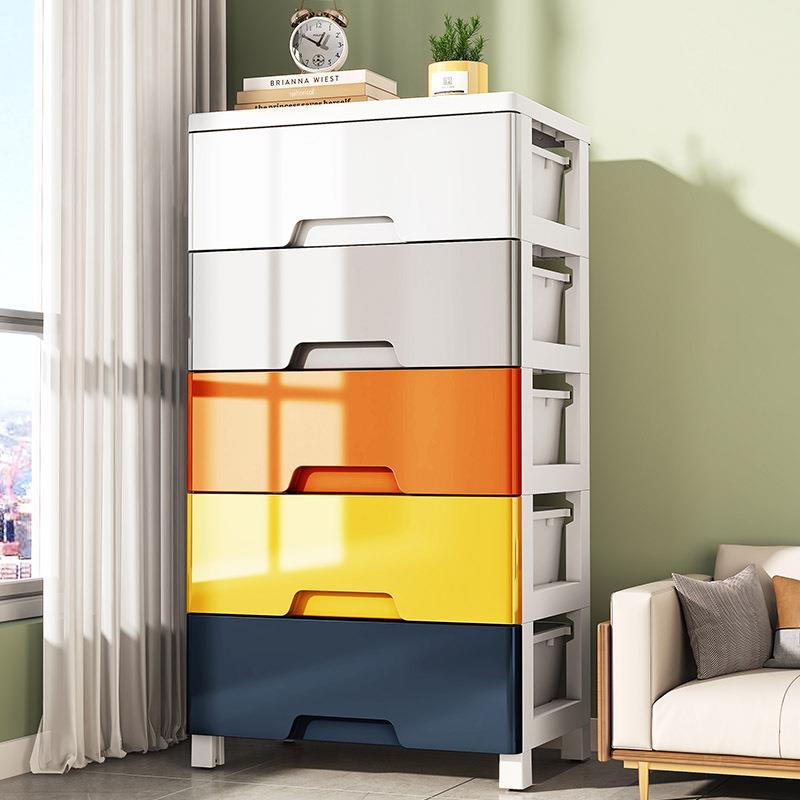 34-50 ซม.ลิ้นชักกว้าง Locker ห้องนอนห้องนั่งเล่นขนาดใหญ่ความจุ Multi-Layer Movable Locker ที่เก็บขนม