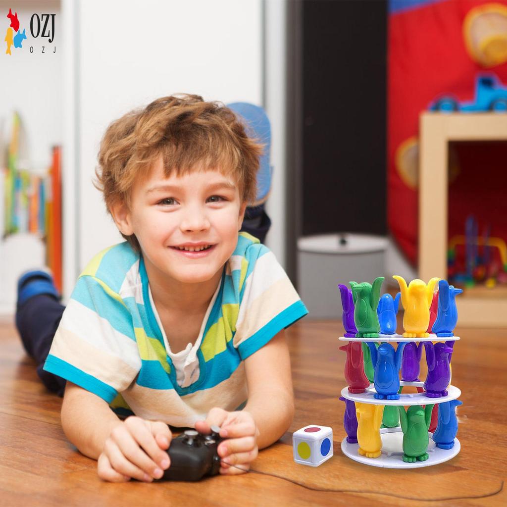 Penguin Building Blocks ของเล่นซ้อน Creative Intelligence Logic Training Blocks ของเล่นสําหรับเด็กขอ