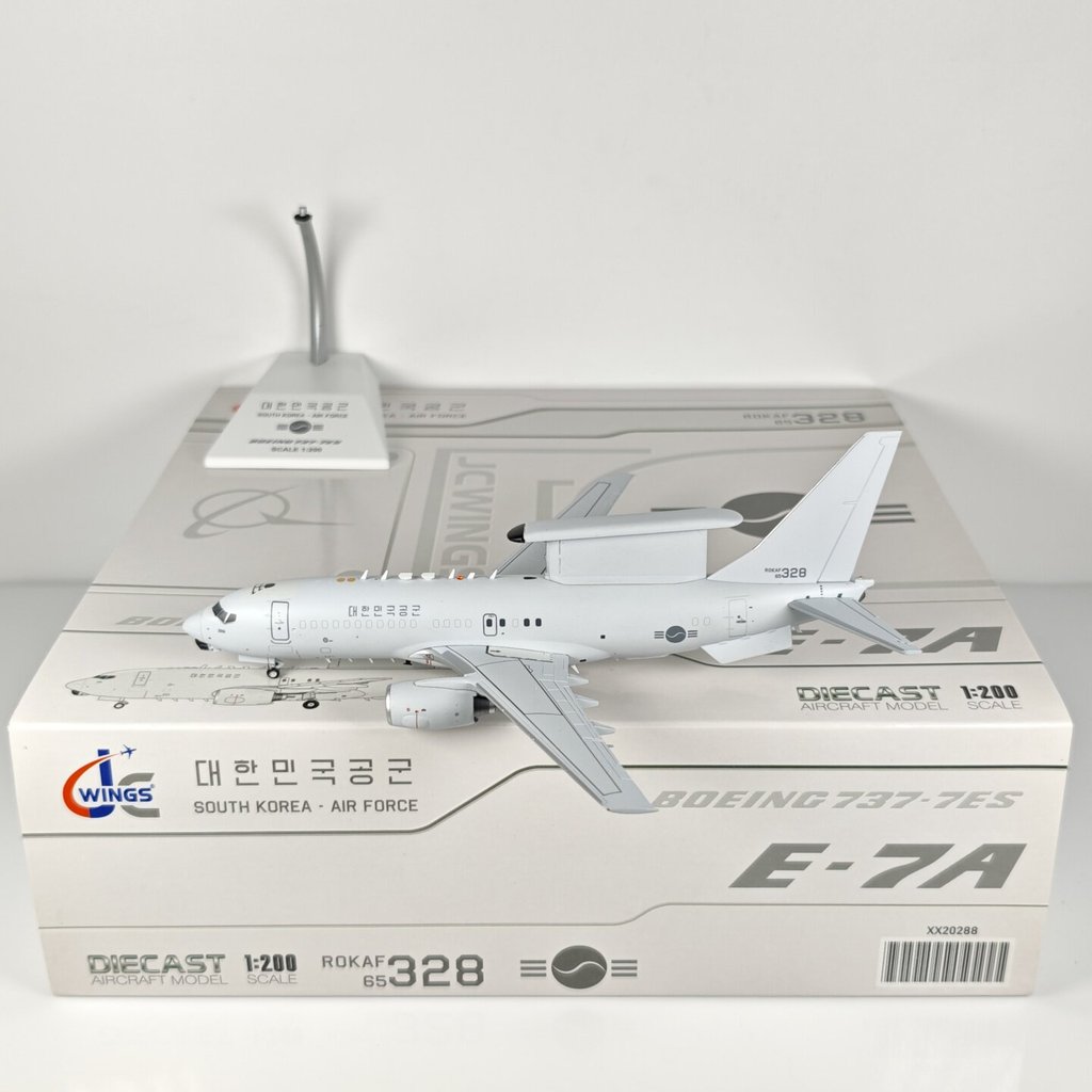 JC Wings XX20288 1:200 韩国空B737-700 E-7 Peace Eye 65-328