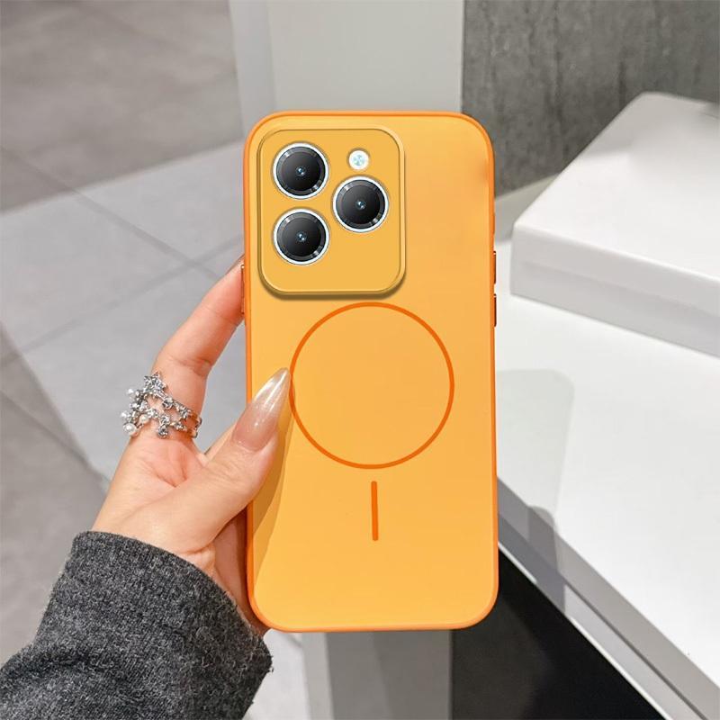 สําหรับ Infinix X6836 X6837 Hot 40 Pro เคสโทรศัพท์ Fine Circle ดูด, Hard Matte, ผิวที่ตัดกันรู้สึกปลอก