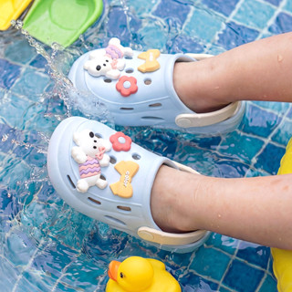 รองเท้าแตะจระเข้และลูกสุนัข 18-24 ซม. สําหรับเด็ก 5 สีชายหญิ…