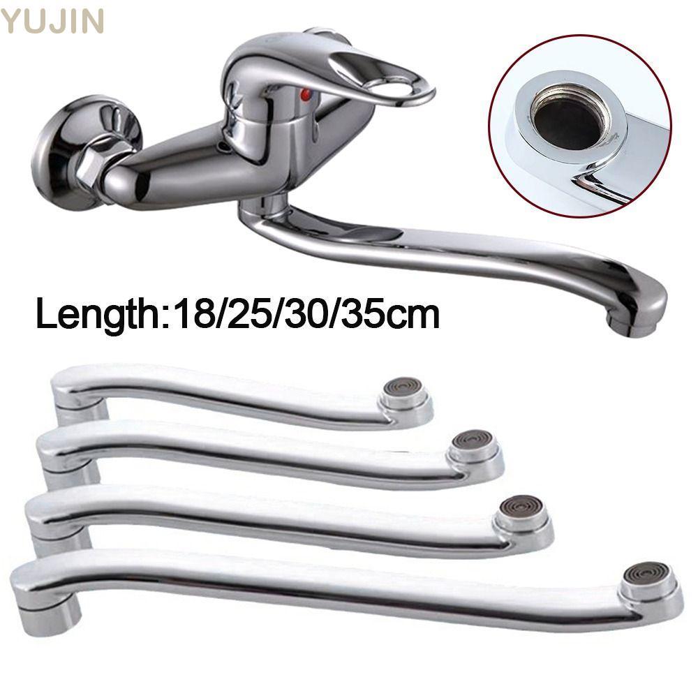YUJIN Faucet Extender Connector, S-type Stainless Steel Basin Faucet Tube, Durable Quick Open Sink F