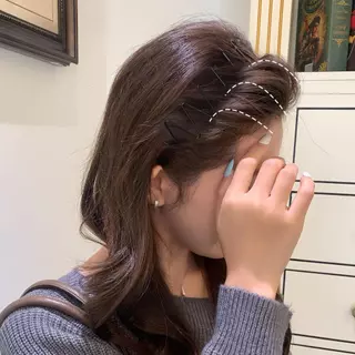 คลื่นอากาศสำหรับผู้หญิง แถบคาดศีรษะสไตล์ต่างประเทศ ระดับไฮเอนด์ ซักทำความสะอาดได้ง่าย และสวมใส่สบาย