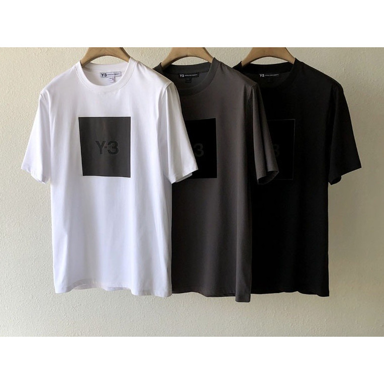 ผ้าฝ้าย 100% เพิ่มเติม Yamamoto Yoji Samurai ogo พิมพ์สบายๆแขนสั้นเสื้อยืดผู้ชายผู้หญิงสไตล์เดียวกัน