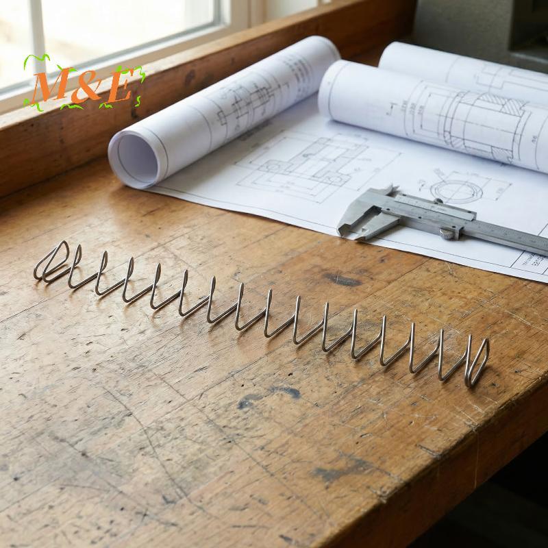 [M&E] สปริงสี่เหลี่ยมสี่เหลี่ยมสี่เหลี่ยม 1.3x9x25x245MM สําหรับวิศวกรรมและการผลิตแบบกําหนดเอง [ใหม่