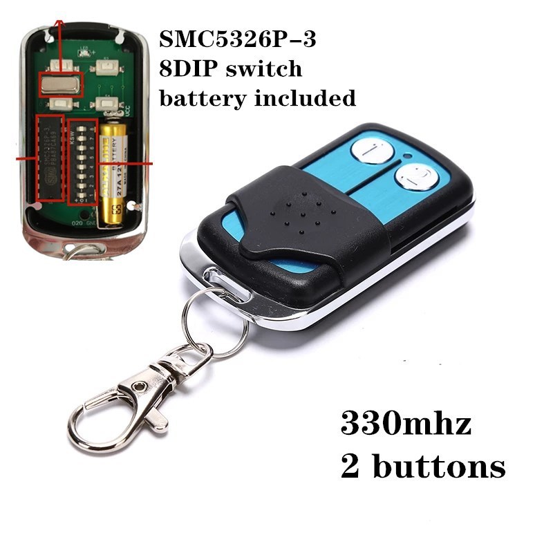 Malaysia, Singapore330mhz/433mhz SMC5326 8DIP Switch gate Remote control