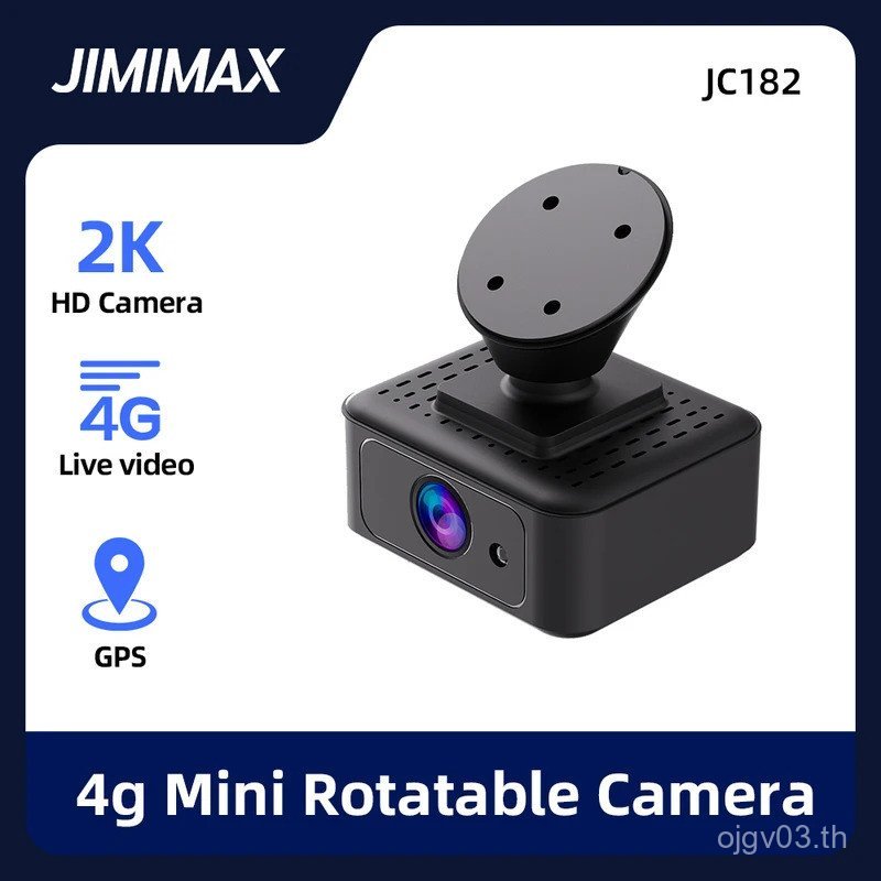 Jimimax JC182 Mini 4G Dual DashCam 1 Live Stream วิดีโอ 2K Real-time GPS รถกล้อง 24h ที่จอดรถ APP GP