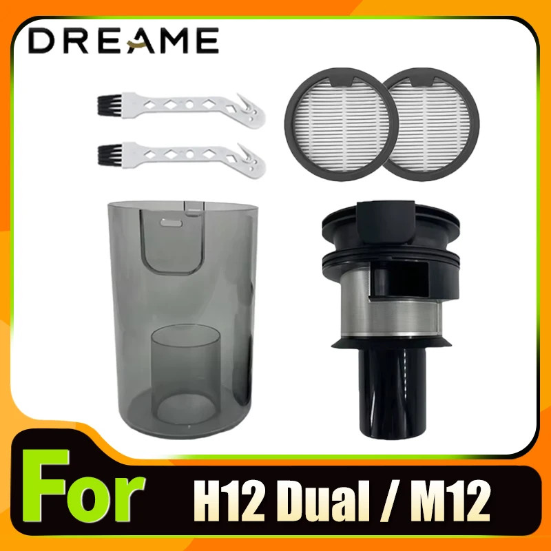 Original Dustbin สําหรับ Dreame H12 Dual / M12 / M13 เครื่องดูดฝุ่นอุปกรณ์เสริมฝุ่นถ้วยถังกรองอะไหล่