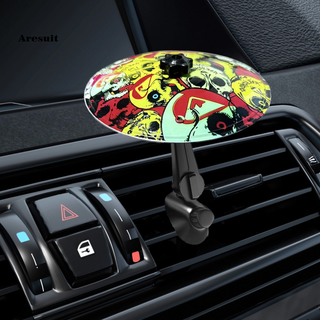 [Aresuit] รถ Cymbal ของเล่น 1 หรือ 2 ชิ้น Mini Car Cymbal Air Vent คลิปกลอง Crash Cymbals พร้อม Drum