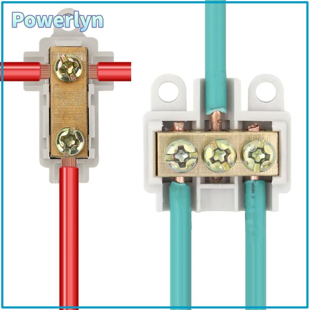 POWERLYN T-type เทอร์มินัลสายไฟ Universal Splitter ขั้วต่อสายไฟกล่องแยกสายไฟ Terminal Block Block Bl