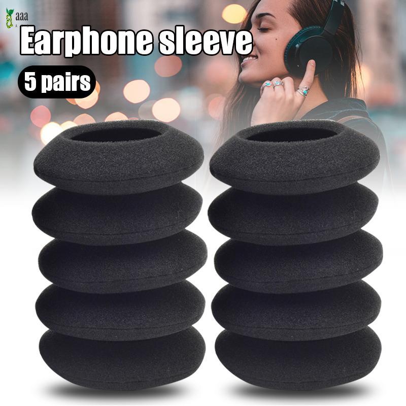 แผ่นรองหูฟังโฟม 5 คู่สําหรับชุดหูฟัง USB PC Logitech H330 H340