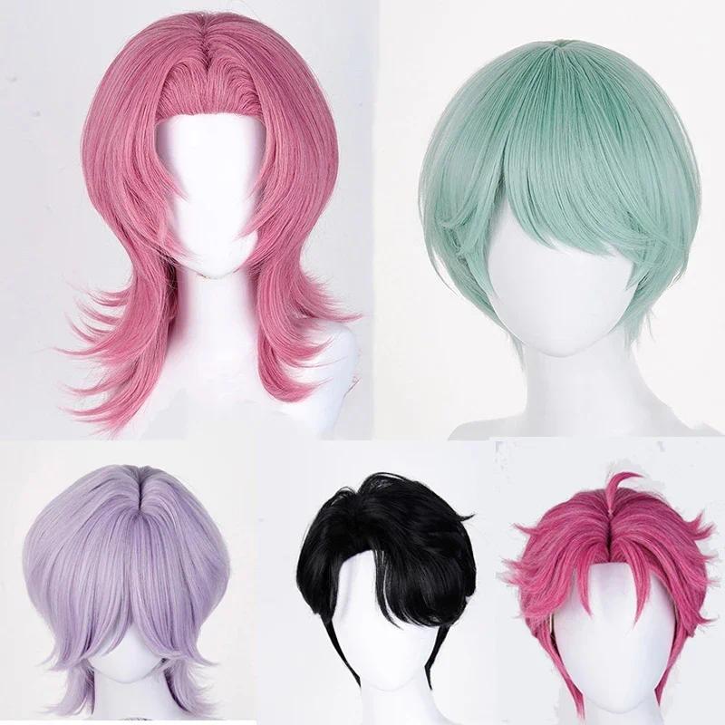 วิกผม.Cosplay อานิเมะ Saja Boys Romance สำหรับDemon Hunters และ Jinu ผมสั้น
