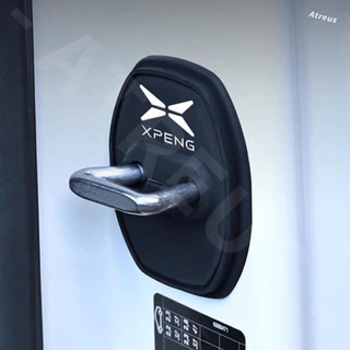 4 ชิ้น Xpeng X9 G6 ซิลิโคนแผ่นล็อคประตู กันเสียงบัฟเฟอร์เงียบ ประตูรถยนต์ป้องกันการชนกัน รถล็อคประตูหัวเข็มขัดปก