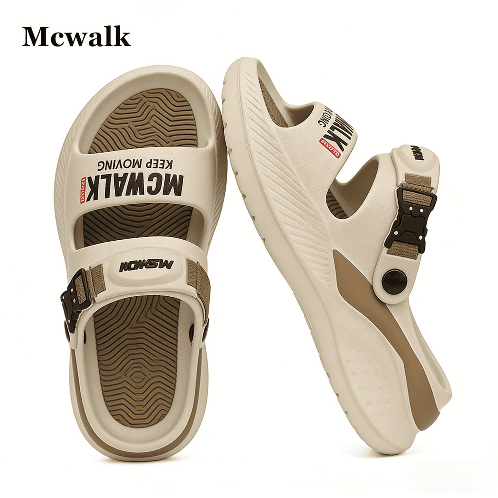 MCWALK รองเท้าแตะ EVA สําหรับทุกเพศ รองรับอุ้งเท้า กันลื่น กันแบคทีเรีย ใส่คอมมิวท์สบายทั้งวัน