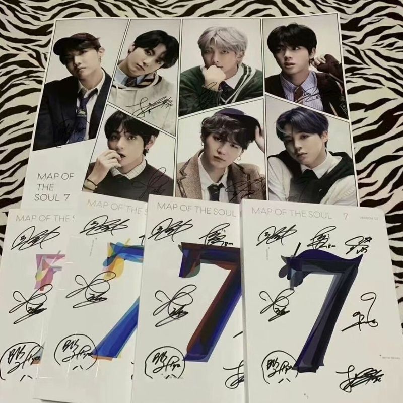 BTS BTS BTS อัลบั้มพร้อมลายเซ็น MAOFTHESOUL: 7 Return อัลบั้มของแท้ A