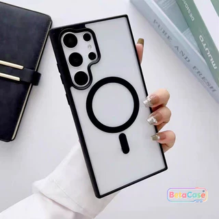 Phone Case For Samsung กันกระแทก ผิวด้าน เคสแม่เหล็ก เกรดพรีเมียม S26 S26U S26PLUS S25PLUS S25U S24U S23 S23U S22 S22U