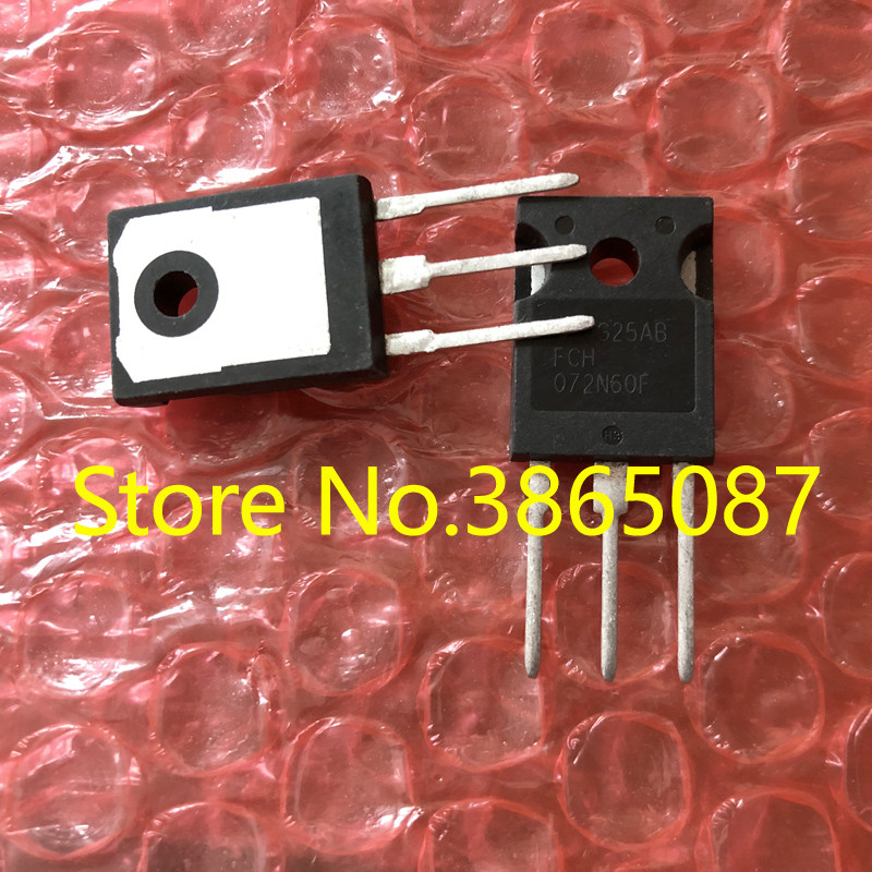 FCH072N60F 072N60F TO-247 POWER MOSFET ทรานซิสเตอร์ MOSFET หลอด 10 ชิ้น/ล็อตต้นฉบับใหม่