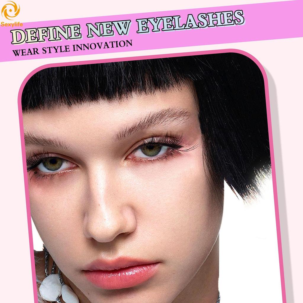 ขนตาปลอม 3D Segmented Lashes Curling Up Volume ขนตาปลอมสําหรับผู้หญิงและผู้ชายอุปกรณ์เครื่องสําอาง