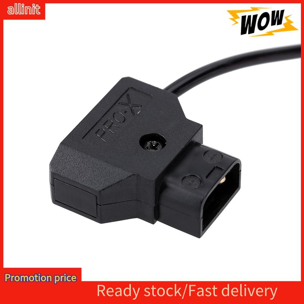 Allinit Allinit D-TAP 2 Pin Male to Extension Adapter Cable สำหรับกล้อง DSLR Rig แบตเตอรี่ Dtap Elas