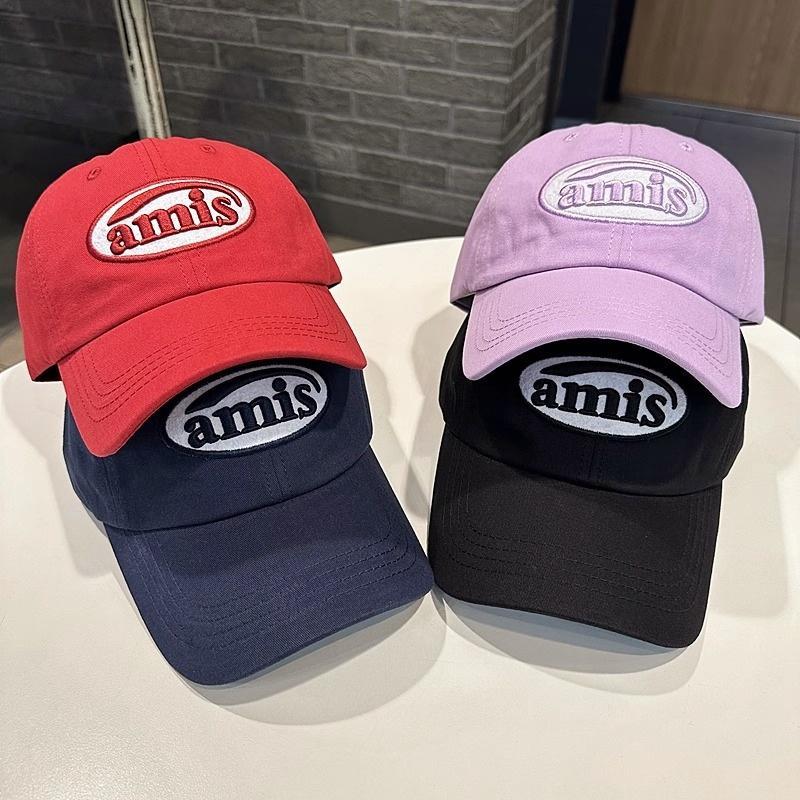 Hotcap ชิปปิ้ง💕 หมวกเบสบอลปักสีขาวสไตล์เกาหลี ins ลำลองและใช้งานได้หลากหลายเส้นรอบวงศีรษะขนาดใหญ่