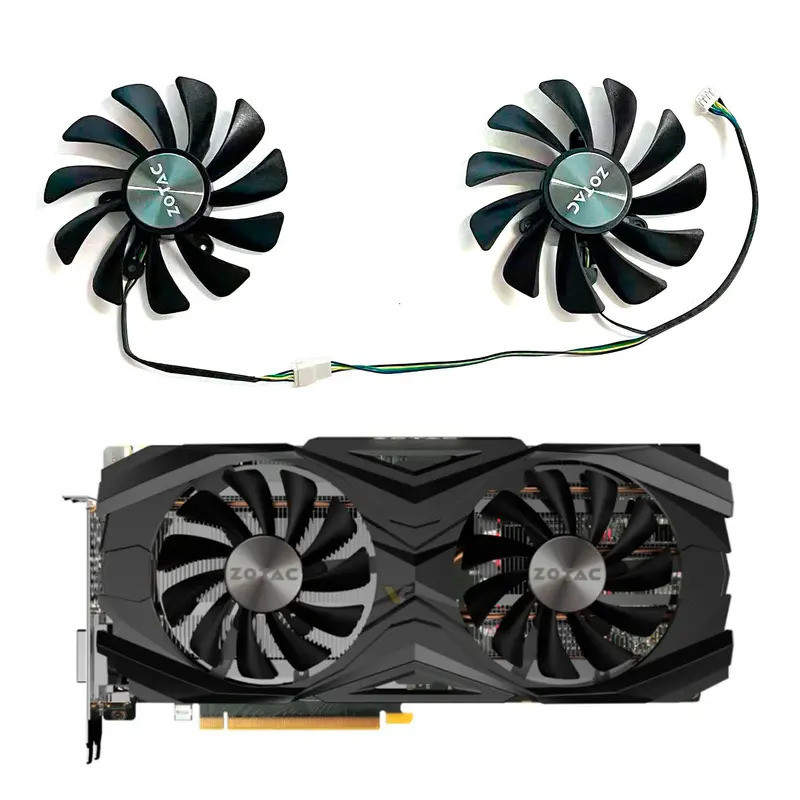 HL เหมาะสําหรับ Zotac Geforce GTX 1070ti 1080 Ti GTX1070 Ti GTX1080ti Amp รุ่นกราฟิกการ์ด 95 มม.4PIN