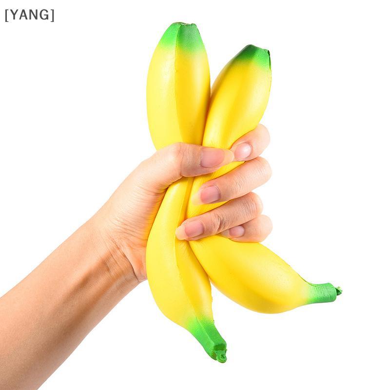 [YANG] Anti-stress Squishy Slow Rising Jumbo Squishy ของเล่นกล้วยนวดผลไม้บีบของเล่นสนุกความเครียดบรรเทาของเล่น null