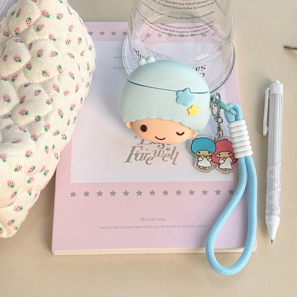 Sanrio Little Twin Stars 3D เคสซิลิโคนสําหรับ AIRPODS 1 2 3 4ANC PRO น่ารักฝาครอบป้องกันปลอก ราคา ถูกที่สุด ดีลบีเคเค แกลเลอรีภาพที่ 4