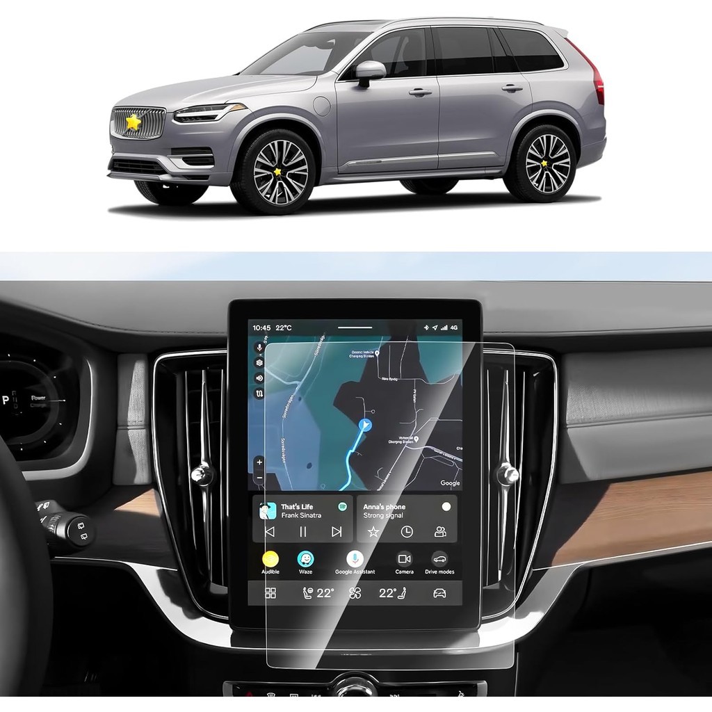 SKTU 2 ชิ้นสําหรับ 2025 2026 Volvo XC90 อุปกรณ์เสริมป้องกันหน้าจอสําหรับ 2025 2026 Volvo XC90 11.2 น