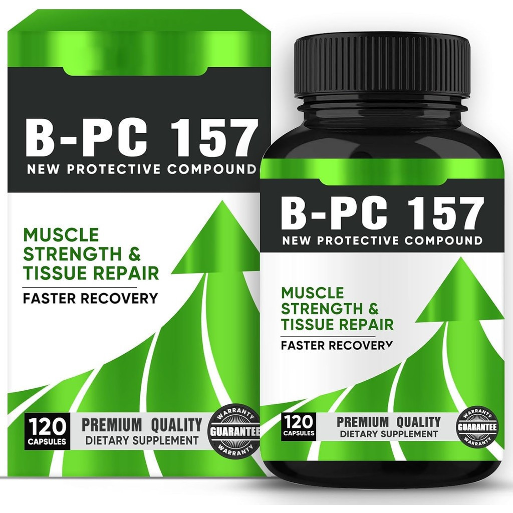BPC 157 แคปซูลเปปไทด์, สารประกอบป้องกันใหม่ Bpc-157 1000mg, Non-GMO, ปราศจากกลูเตน-120 แคปซูล