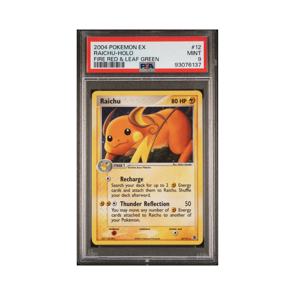 2004 Pokemon EX Fire Red & Leaf Green 12 Raichu-Holo Fire Red & Leaf Green
