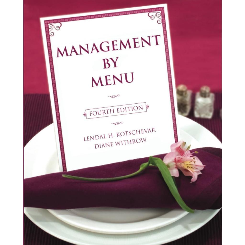 [BnB] USED Management โดย Menu โดย Lendal H. Kotschevar (มือสอง: ดีมาก)