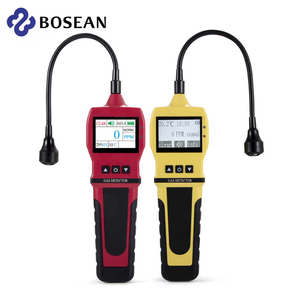 ของแท้ใหม่เอี่ยม Bosean Portable Combable Gas Alarm Detector Personal Security Gas Leak Detector สํา