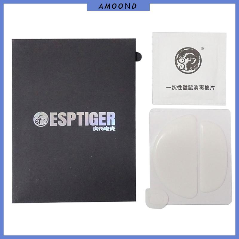 AMOOND 1Pack IceV2 Esportstiger Mouse Feet Sticker Mouse Glides Curved Edges Replacement for Endgame