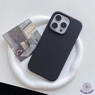 เคสไอโฟน11ยอดขาย เคส ซิลิโคอนเหลวป้องกันล้ม สีธรรมดา สำหรับ IPhone 11 17 15 13 12 14 16 Pro Max 12 Pro 14 15 16 Plus 16E