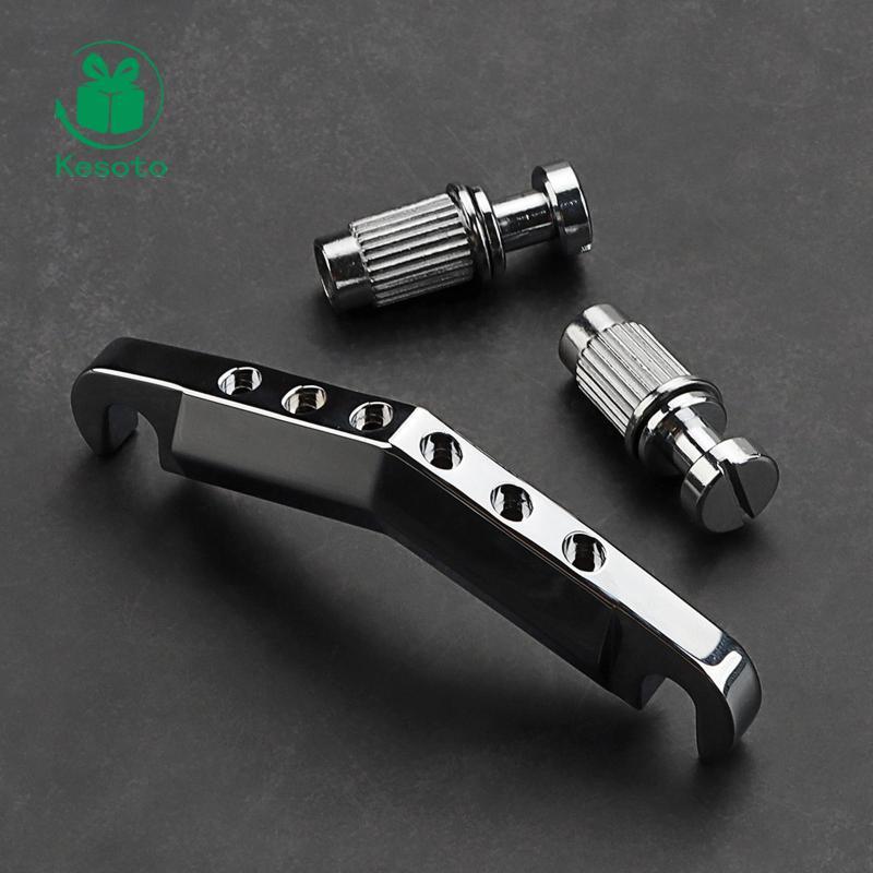 [Ehoyoxa] Guitar Stop Bar Tailpiece Replacement Universal Fit Fixed Hardtail Bridge