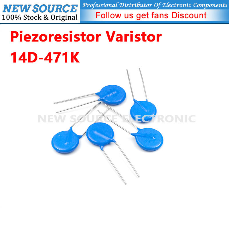 [1-20 ชิ้น] Piezoresistor Vartor 14D471K 470V ตัวต้านทาน Piezoresistor แหล่งใหม่