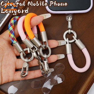 [เช้า3ค]5ชุดที่มีสีสันเชือกเส้นเล็กโทรศัพท์สั้นป้องกันการสูญ…