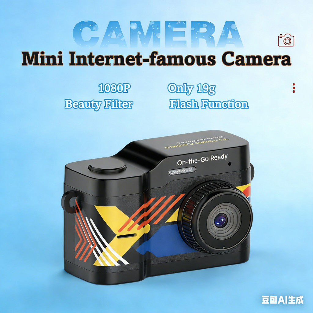 ใหม่ Mickey Co-Branded Camera Optical Zoom Student Selfie Camera Home HD Digital Camera