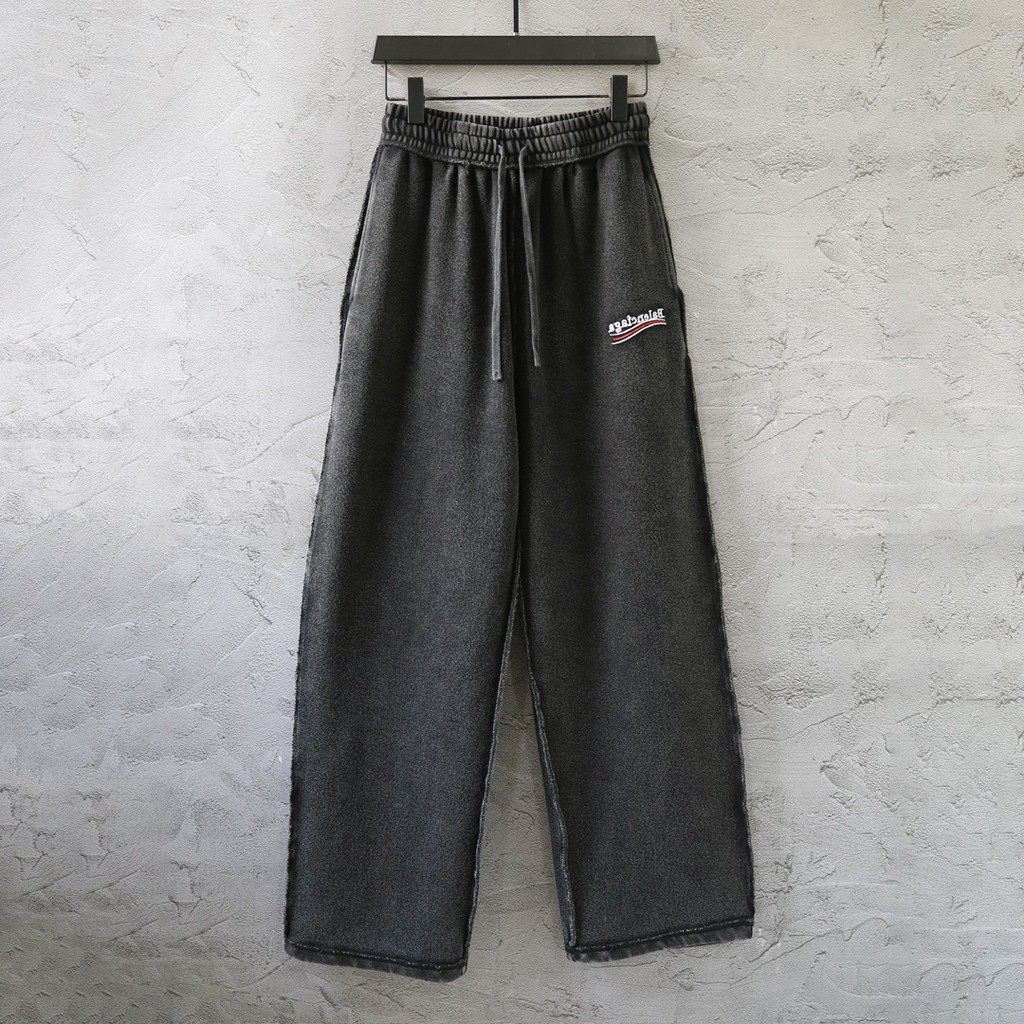 EO7F #LCGA* Four Seasons New Fake Two-Piece Underwear Spliced Reversible Casual Pants Couple Style