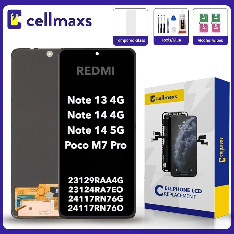 สําหรับ XIAOMI REDMI หมายเหตุ 13 4G หมายเหตุ 14 4G 5G Poco M7 Pro 23129RAA4G 23124RA7EO 24117RN76G 2