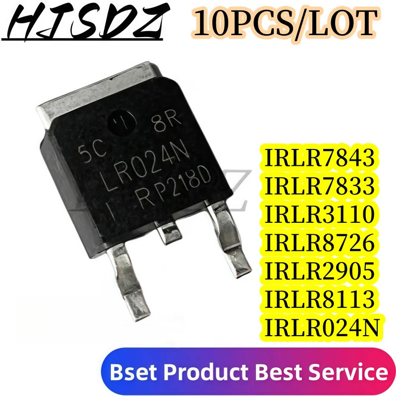 5PCS IRLR024N IRLR2905 LR2905 LR024N LR8726 IRLR3110 IRLR7833 LR7833 IRLR7843 LR7843 IRLR8113 TO-252