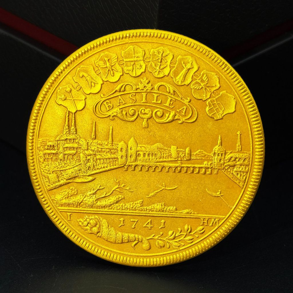 สวิตเซอร์แลนด์ 1741 Barcelona City Scenery Gold Coin Crafts Collection 1.8 DX0J