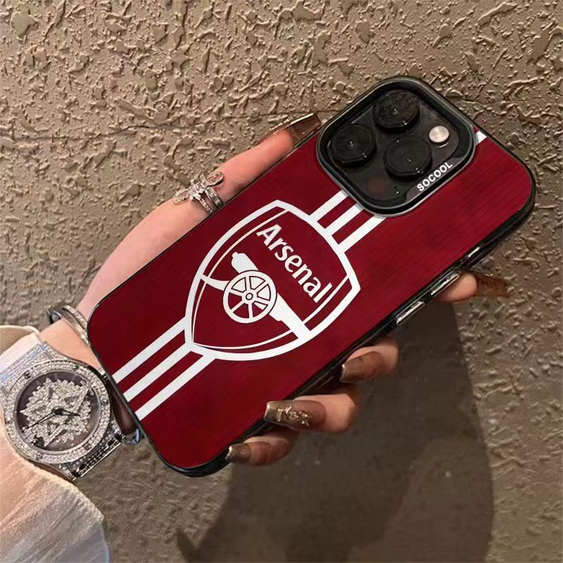 ทีมอาร์เซนอล เหมาะสําหรับเคสโทรศัพท์ Apple 16Promax iPhone15/14/13/12/11Pro สไตล์อินเทรนด์ xs