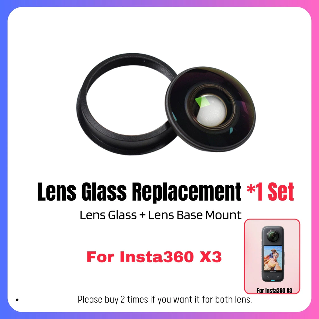 เลนส์สําหรับ Insta360 X4 X3 X2 360 เลนส์เปลี่ยนอะไหล่ซ่อมแหวนสําหรับ Insta 360 X4 X3 ONE X2 ONE RS อุปกรณ์เสริม thumbnail 7